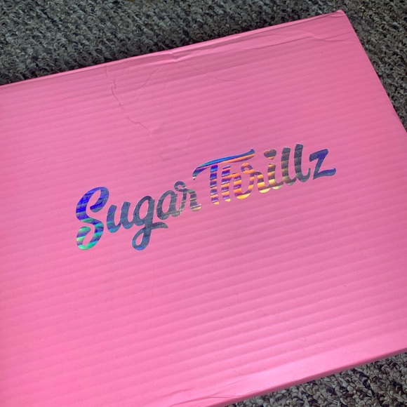 NWT | Sugar Thrillz fluffy boudoir heels mint green WMNS6 - Picture 8 of 11